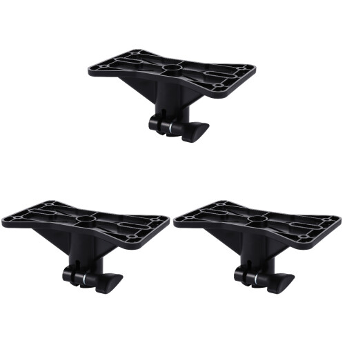 3Pièces Support Trépied Noir Porte-Enceinte Robuste Pour Bureau 2