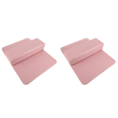 4Pièces Coussin Main Rose Cuir Support Stable Portable 1