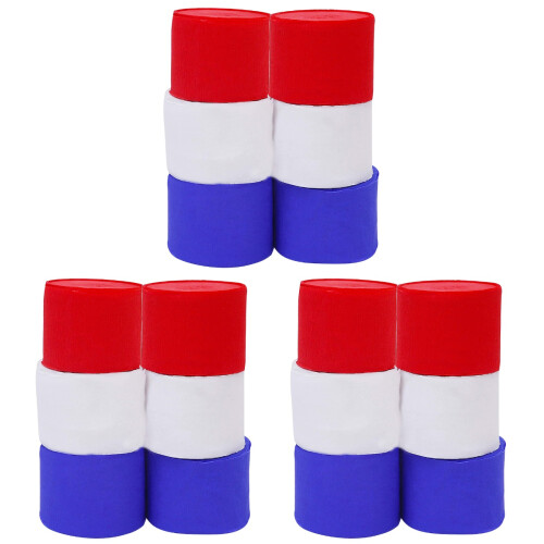 18Pièces Papier Crépon Multicolores Pour Déco Anniversaire 1