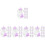 50Pièces Bouteilles Miniatures Plastique Accessoires 7