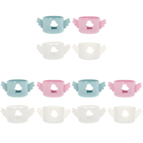 12Pièces Coque Silicone Bébé Protection Colorée 1