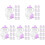 50Pièces Bouteilles Miniatures Plastique Accessoires 4