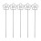 100Pièces Clip Photo Métal Forme Argent, Support Table Résistant 1