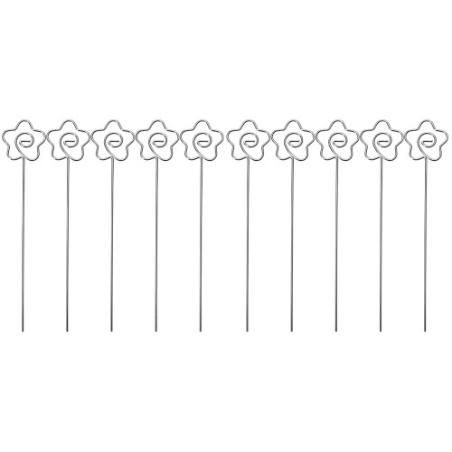 100Pièces Clip Photo Métal Forme Argent, Support Table Résistant 1