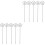 100Pièces Clip Photo Métal Forme Argent, Support Table Résistant 3