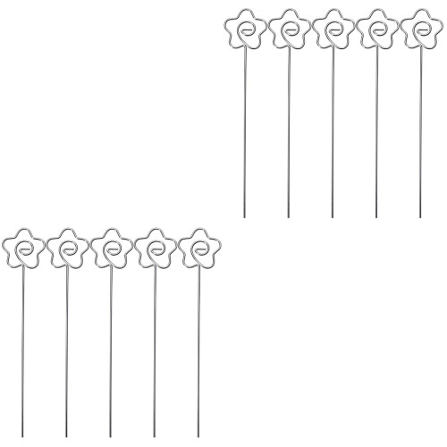 100Pièces Clip Photo Métal Forme Argent, Support Table Résistant 2
