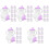 50Pièces Bouteilles Miniatures Plastique Accessoires 5