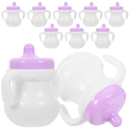 50Pièces Bouteilles Miniatures Plastique Accessoires 1