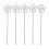 100Pièces Clip Photo Métal Forme Argent, Support Table Résistant 8