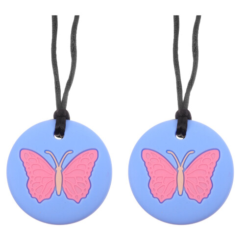 2Pièces Collier De Dentition Bébé Silicone Rigide Pour - 1