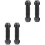 4Pièces Accessoire Paddle Aluminium Noir Connexion Robuste Pour 4