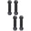 4Pièces Accessoire Paddle Aluminium Noir Connexion Robuste Pour 7