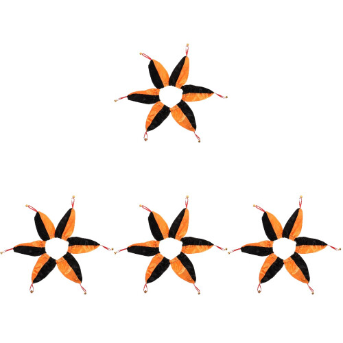 4Pièces Colliers Halloween Clown Élastiques Multicolores Pour Chats 2