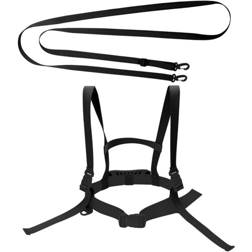 3Pièces Ski Enfant Nylon Noir Traction Équilibre