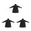 3Pièces Manteau Adulte Noir Réutilisable 2