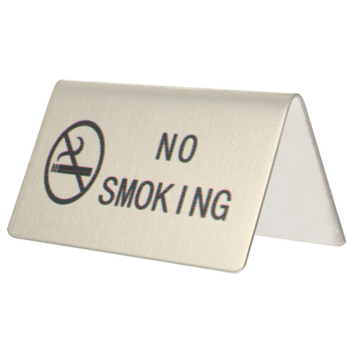 5Pièces Signal Non Fumer Table Tentée Inox Durable