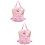 2Pièces Sac À Rose Ballet Ajustable Broderie Et Étiquette 6