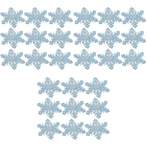 90Pièces Accessoires Flocon DIY Bleu Ciel Pour Barrettes 2