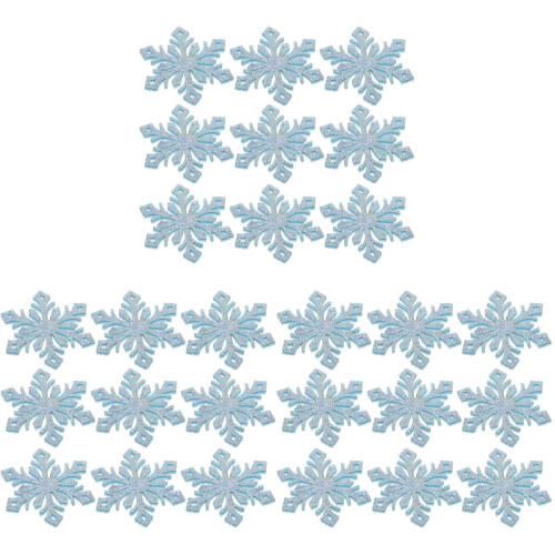 90Pièces Accessoires Flocon DIY Bleu Ciel Pour Barrettes 1
