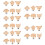 30Pcs Infant Clips Durable Wood Teether Clip Multi- 10
