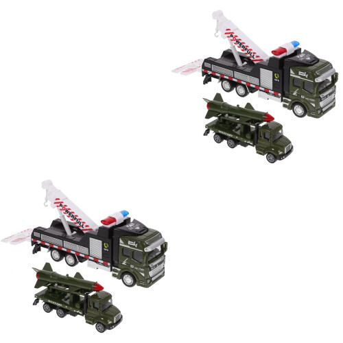 4Pcs Friction Powered Mini Pull Back Cars Alloy Kids Plaything Set 2