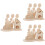 3Ensembles Jeu Puzzle 3D Bois Khaki Pâques Assemblage Doux Et Durable 8