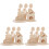 3Ensembles Jeu Puzzle 3D Bois Khaki Pâques Assemblage Doux Et Durable 4