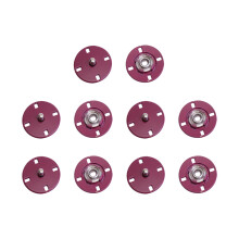 20Pièces Boutons Plat Métal Rouge Sombre, Manteau Mode Et Résistant