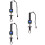 3Pièces Pince Acier Inoxydable Confortable Écran Digital 6