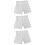 3St Witte Veiligheidsshorts Dames Vormgevend En Ademend 8