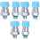 6Pièces Connecteur Rapide Auto Aluminium Durable Couleur Variée 3