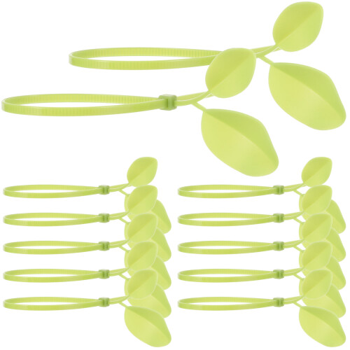 200St Nylon Kabelbinders Groen Leaf-Shaped Voor En Kabel 1