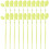 200St Nylon Kabelbinders Groen Leaf-Shaped Voor En Kabel 1