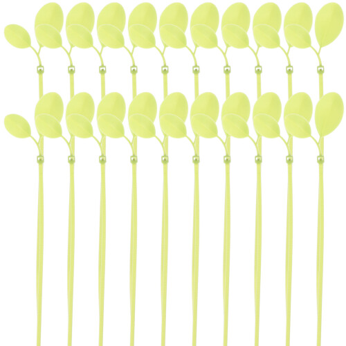 200St Nylon Kabelbinders Groen Leaf-Shaped Voor En Kabel