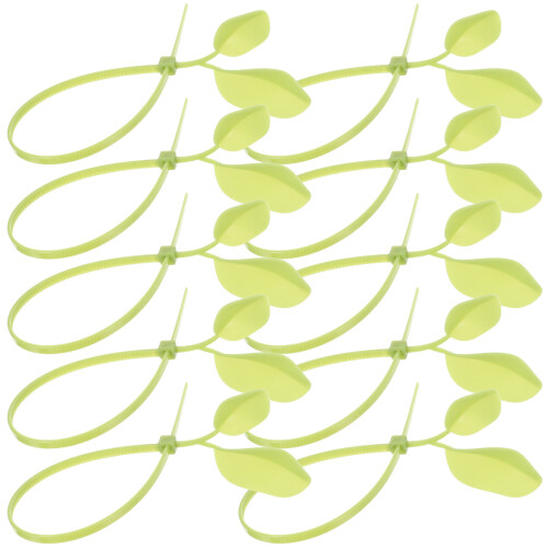 200St Nylon Kabelbinders Groen Leaf-Shaped Voor En Kabel 2