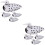 8St Multifunctionele Keramische Chopstick Rek Dieren Wit 6
