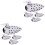 8St Multifunctionele Keramische Chopstick Rek Dieren Wit 3