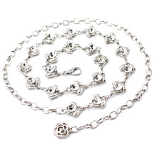 2St Modieuze Zilveren Tailleketting, Strass Decoratie Voor Jurk