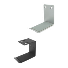 4St Headsethaak Aluminium Zwart Met Beschermende Siliconepad