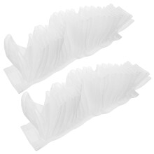 2Paren Polyester Polsband Wit Ruffle Dames En Jurken