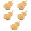 5St Compacte Natuurlijke Kalebas Schep Multifunctioneel Water Lepelset 8