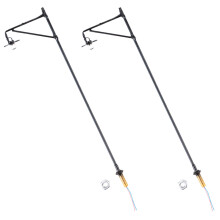 4St Mini Parklamp Zwart Voor Miniatuur Kamer- En Tuindecor