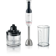 Hand blender - BOSCH - MSM4W220 ErgoMaster - 600W motor - 4 QuattroBlade blades - Trigger speed lever + turbo