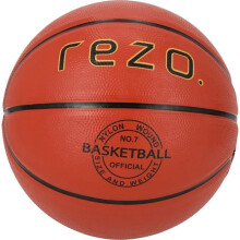 Palla da basket - REZO - Gomma - Misura 7 - Marrone - Versatile