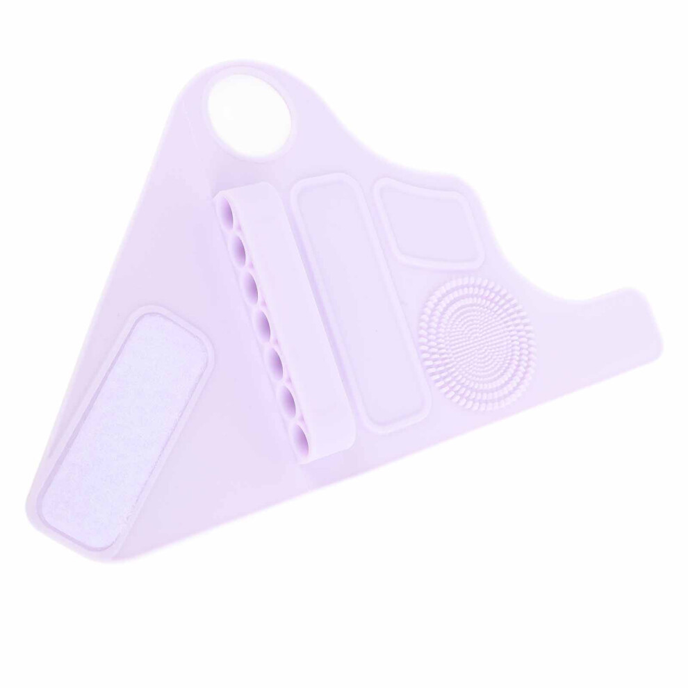 Purple Silicone Makeup Palette Wristband 14X24cm Hand Strap For Brushes