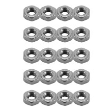 Tuercas Hexagonales de M2 Métrico 304 Fijación de Acero Inoxidable DIN934 500 Piezas para Tornillo