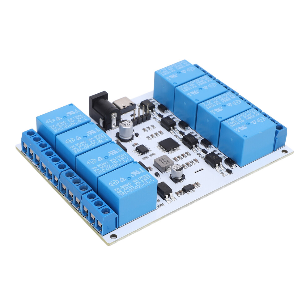 8-Channel 5V Usb Relay Module With Type C, 10A/250Vac Load 4401384411622