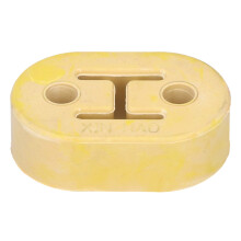 2-Hole Polyurethane Exhaust Muffler Hanger Universal Yellow