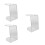 3Stk Transparentes Acryl Scheren- Und Kammhalter Salon 10