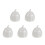 5Pièces Cocottes Céramique Blanches Repas Chaleureux 6